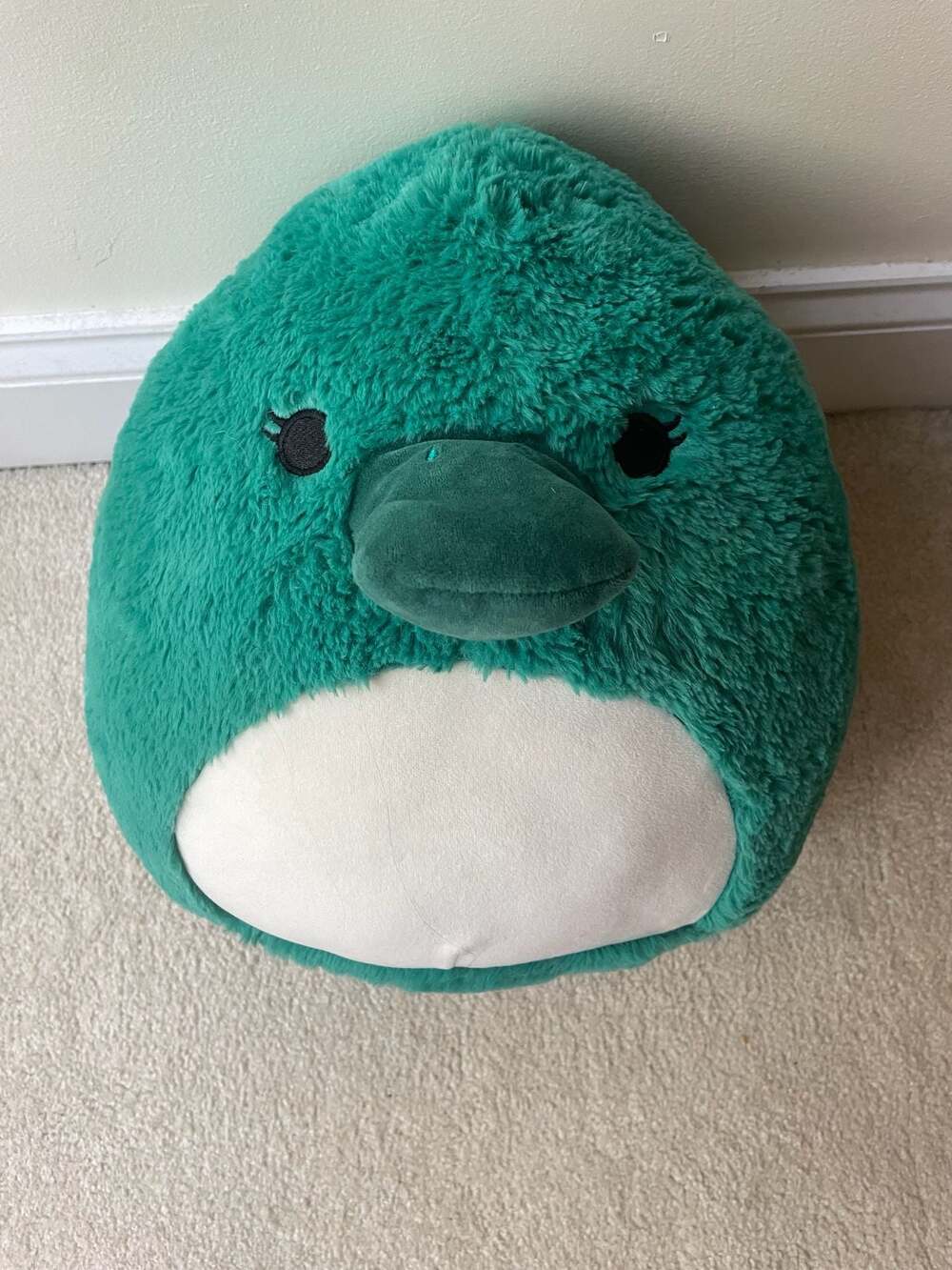 Squishmallows Original Selassi the Green Platypus Fuzz-A-Mallows Plush Toy